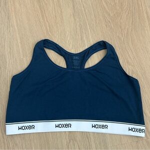 NWOT Woxer Boss 2.0 Blue Sports Bralette 2XL